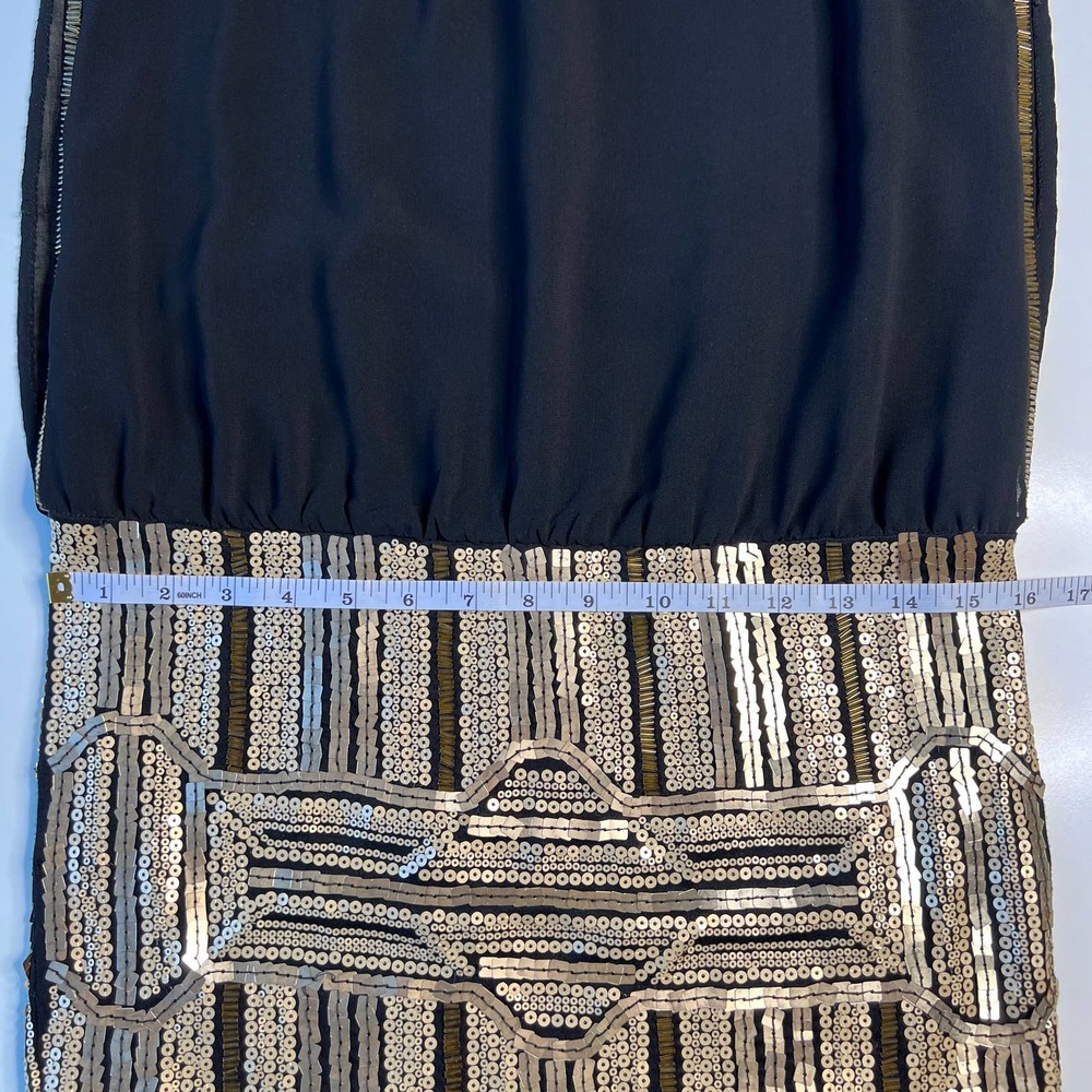 Foreign Exchange Women's Dress Mini Black Embellished Detail Side Zipper Size S - Picture 8 of 10